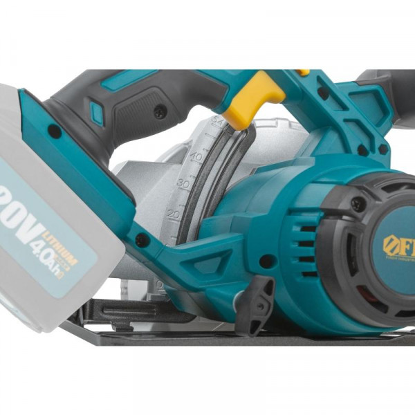 Пила дисковая циркулярная аккумуляторная FIT 20 В; 3800 об/мин; 165/20 мм; 2,3 кг; резкий наклон 79920