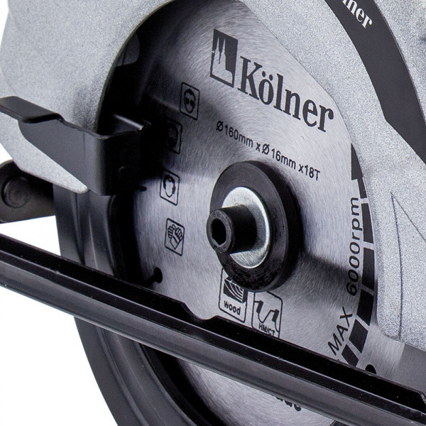 Пила дисковая электрическая KOLNER KCS 165/1400