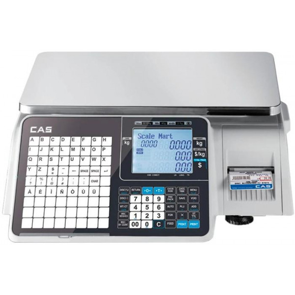 Весы торговые с печатью этикеток Cas CL3000J-6B TCP-IP